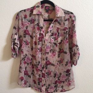 2B Bebe Floral Blouse